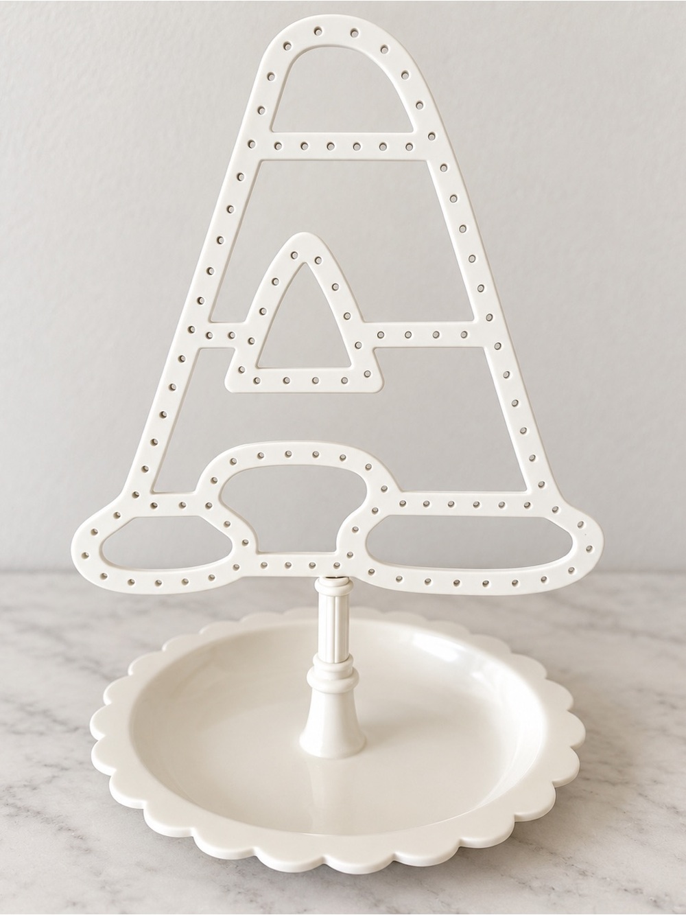 Pottery Barn Teen Cream Jewelry & Trinket Display Stand